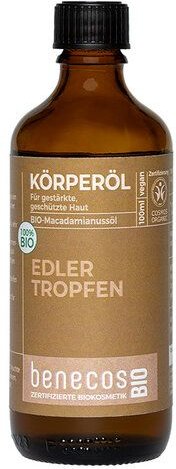 benecosBIO EDLER TROPFEN KÖRPERÖL BIO-MACADAMIANUSSÖL