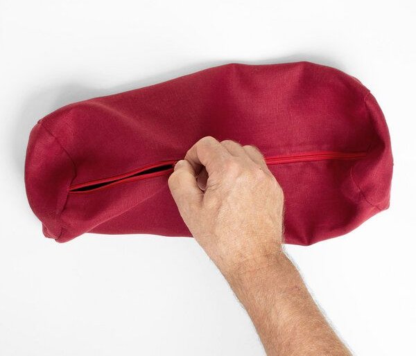 nahtur-design Kissenbezug für Nackenrollen | 100% Leinen