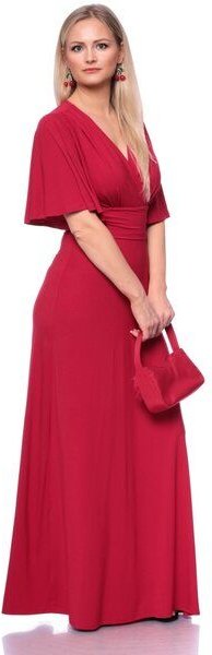 Ingoria NOELIA Maxikleid in Wickeloptik mit Schmetterlingsärmel