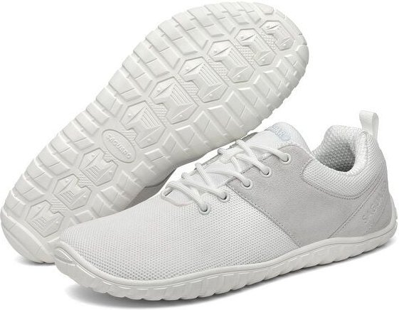 SAGUARO Barfußschuhe Leder Freizeit-Schuhe Schnürschuhe Sneaker Halbschuhe