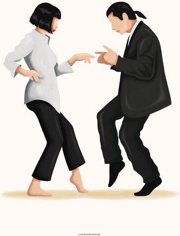 Photocircle Poster / Leinwandbild - Pulp Fiction