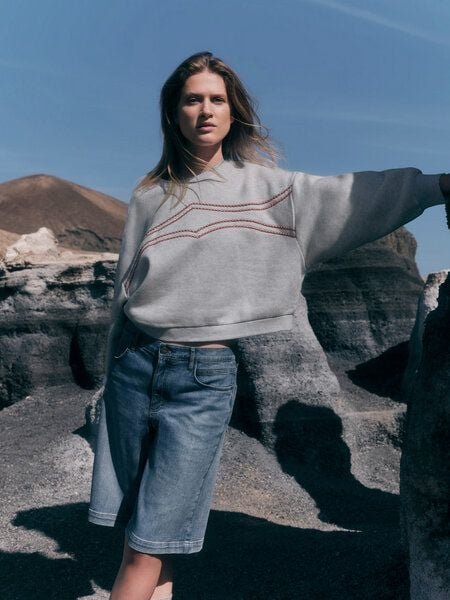 LANIUS Statementsweatshirt (GOTS) aus Bio-Baumwolle