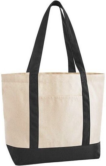 Westford Mill EarthAware Organic Shopper Strandtasche Einkaufstasche Varsity