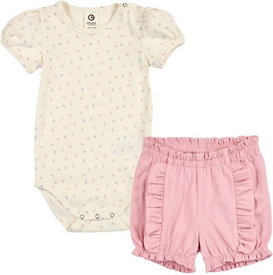 müsli Set aus Kurzarmbody und Shorts