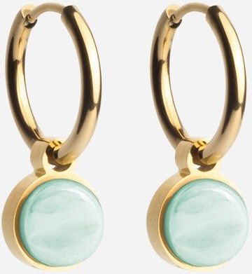 ALEXASCHA Gold Creolen mit Anhänger | Mix & Match