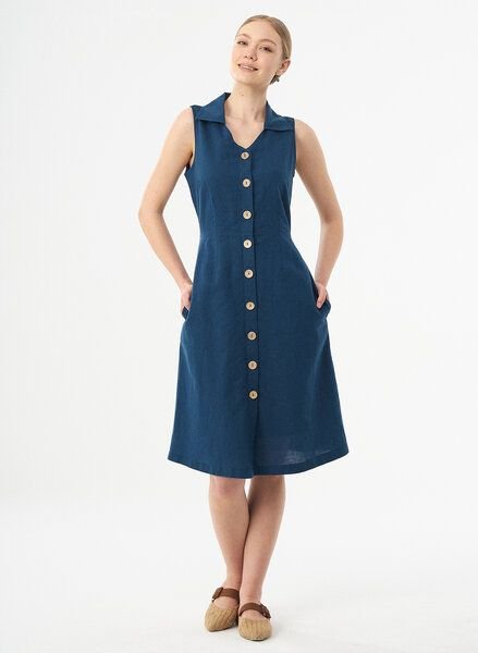 ORGANICATION Hemdkleid aus Leinen und Bio-Baumwolle