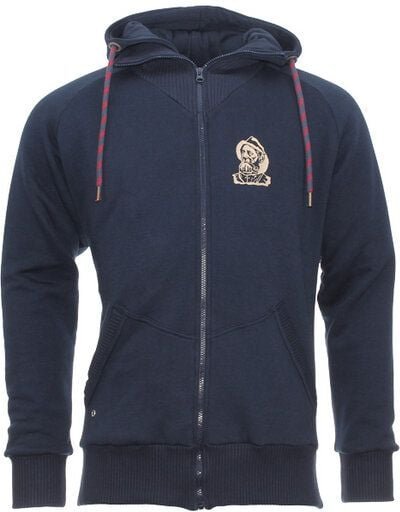 Thumbnail - FÄDD Herren Sweatjacke aus Bio-Baumwolle "Troijer WZ Heimat" Navy Blau
