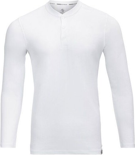 HAASIS BODYWEAR Herren Shirt mit Knopfleiste; Langarm, Single Jersey
