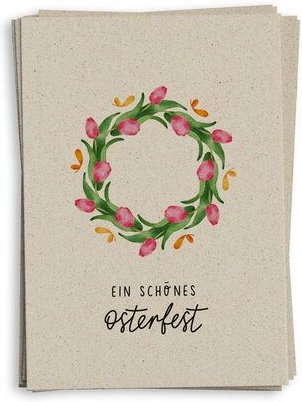 matabooks® A6 Grußkarte/Klappkarte aus nachhaltigem Graspapier