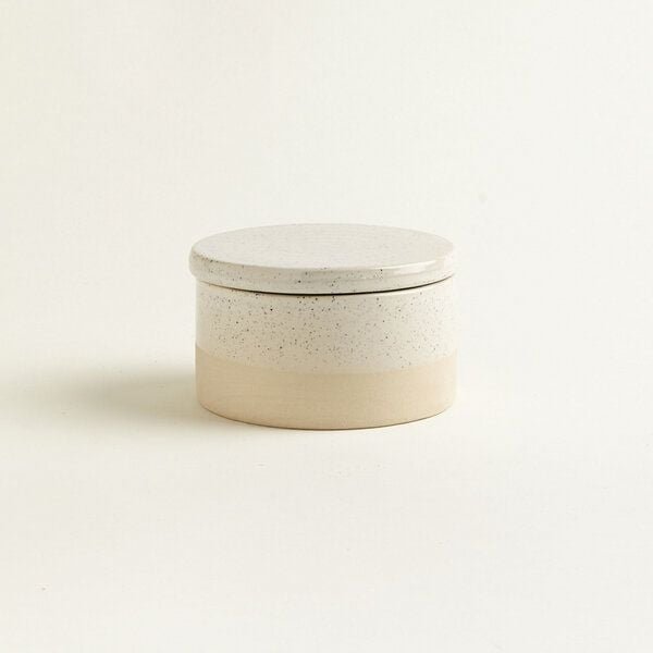 onomao Handgemachte Dose 'Lothar' aus Steinzeug | Kollektion TRADITIONELL