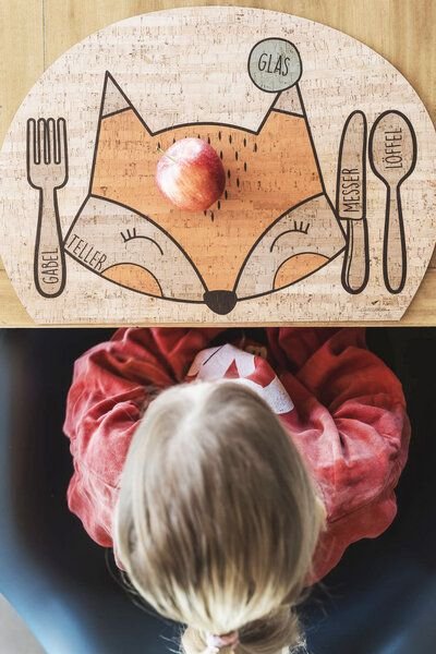 Clarissakork Kinder Tischset Dreaming Fox