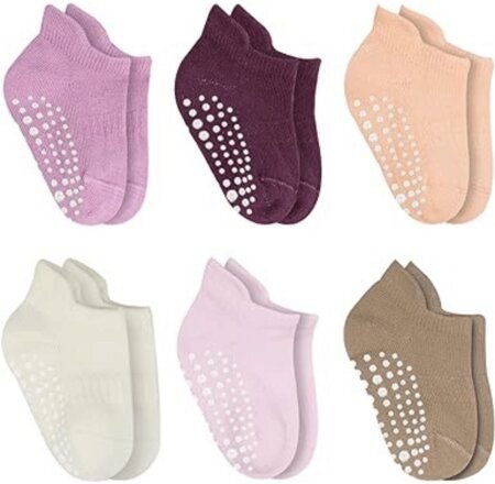 bistyle Sneakersocken ABS 6 Paar für Babys Jungen und Mädchen Babysocken Kurzsocken