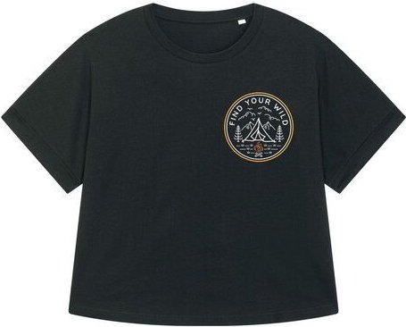 watapparel Oversize T-Shirt Frauen Find your wild