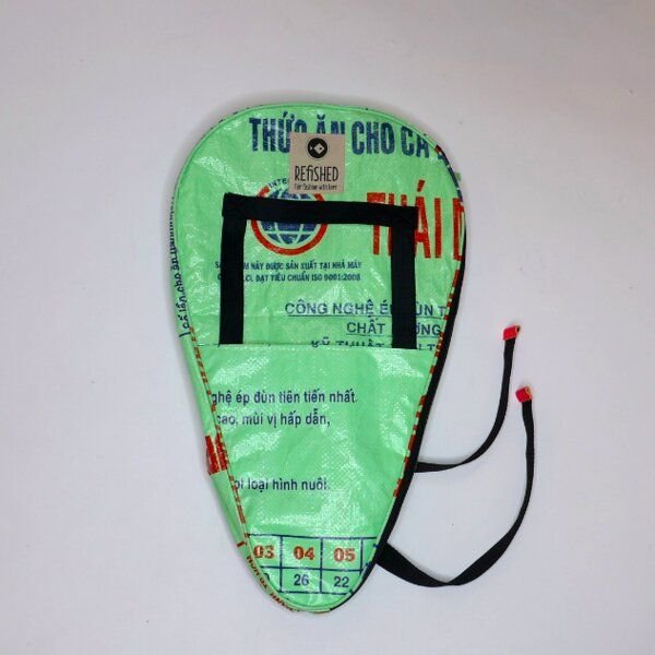 REFISHED fair fashion SCHLÄGERHÜLLE 'PADEL' - upcycelte Fischfuttersäcke und Zementsäcke