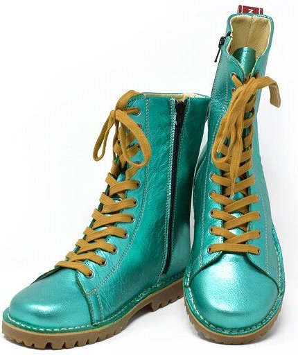 Grünbein Shoes Schnürboots Finn lose Einlage türkis