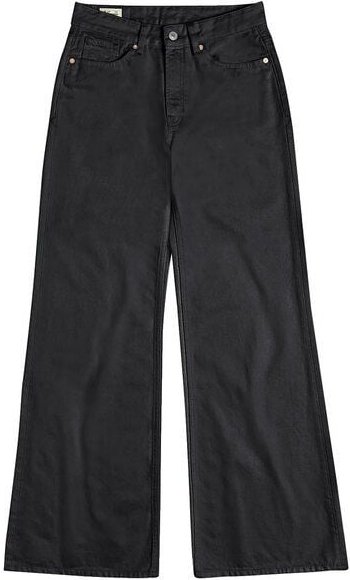 Kings Of Indigo JANE Mid rise Flare Holo Black Used