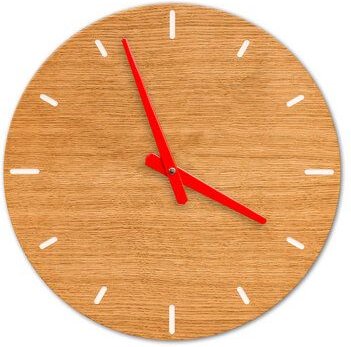 klotzaufklotz Wanduhr Furnier