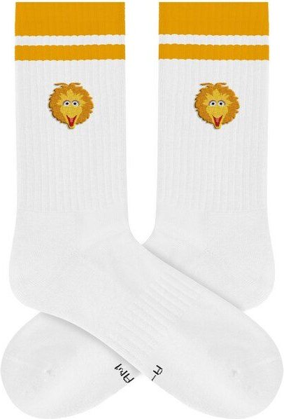 A-Dam Weiße Sport-Socken Big Bird