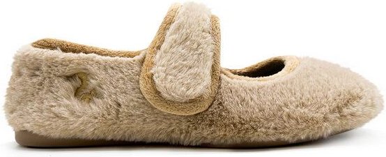 Veganer Hausschuh "thies ® Rec Fur Ballerina" aus ultraweichem, recyceltem Fell, fair produziert