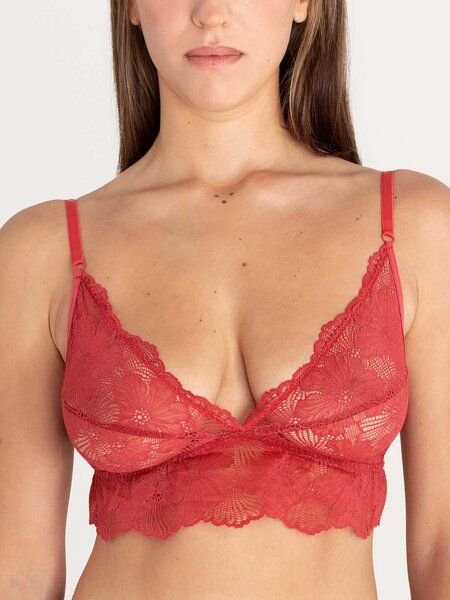 erlich textil Classy Lace bügelloser Triangel-BH mit Spitze aus weichem recyceltem Polyamid, made in Europe