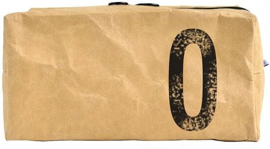 renna deluxe Waschtasche und Kosmetiktasche mit Monogramm, vegan, BRAUN