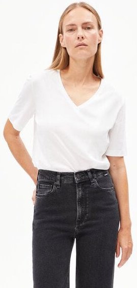 ARMEDANGELS LUALAA V-NECK - Damen T-Shirt aus Bio-Baumwolle
