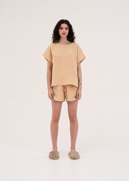 AmourLinen Kurzarm-Pyjama-Set CLOUD NINE