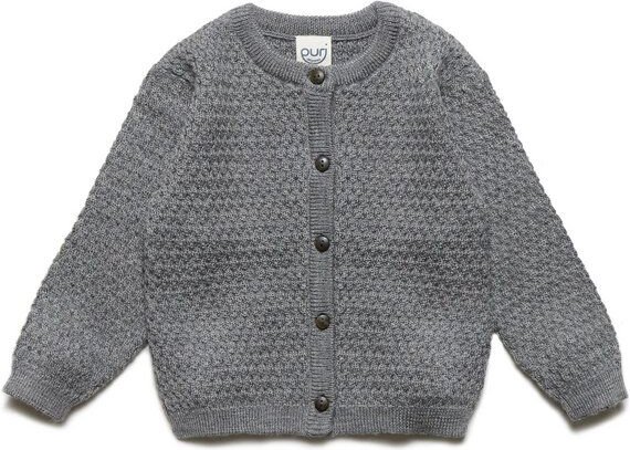 Puri Organic Baby Cardigan Struktur Merinowolle