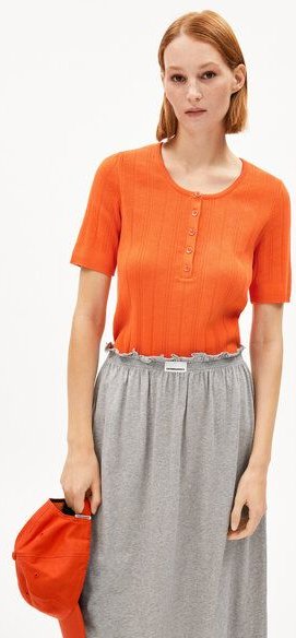 ARMEDANGELS CRISPINAA CREPE Damen Strickshirt aus Bio-Baumwolle