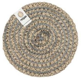 reSpiin Untersetzer aus Jute mit Spiraldesign Ø 11cm