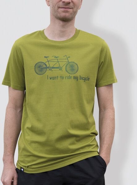 little kiwi Herren T-Shirt, "Tandem", Moss Green