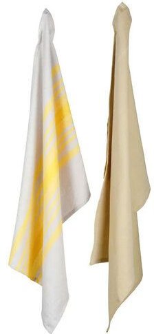 GEPA 2er-Set Fairtrade Geschirrtücher "uni & stripes", handgewebt von CO-OPTEX