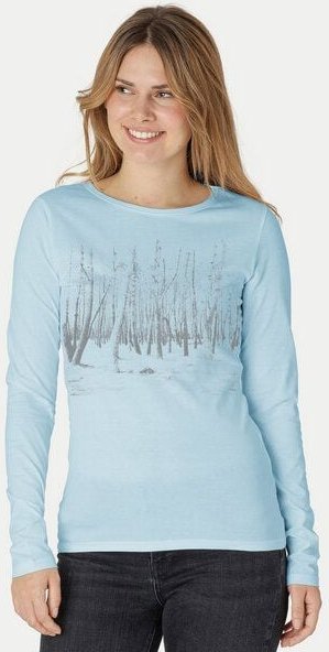 Peaces.bio - handbedruckte Biomode Damen Langarmshirt Woodland