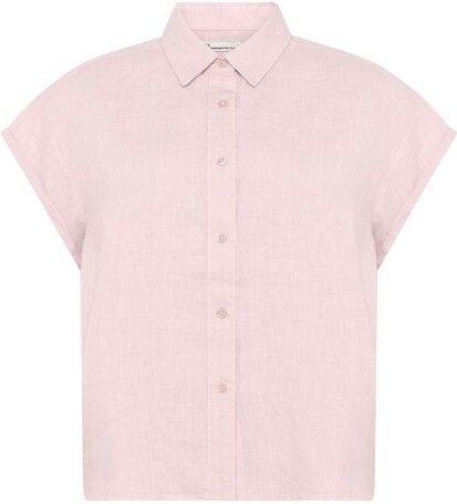 KnowledgeCotton Apparel ASTER faltbares Kurzarm-Leinenhemd - Bio-Leinen - GOTS/Vegan