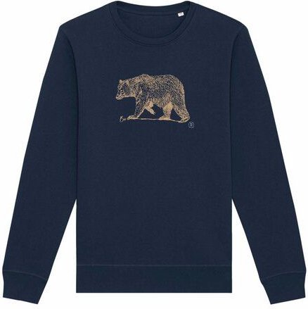 Kultgut NEW Recycling Generation - Vegan Pullover/ Artdesign Bär