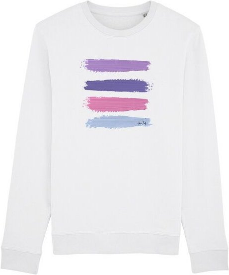 Human Family Bio Unisex Rundhals-Sweatshirt - "Araise - Acryl Stripes"