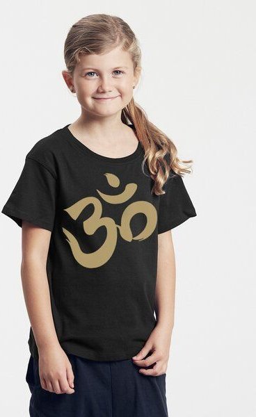 Peaces.bio - handbedruckte Biomode Bio-Kinder T-Shirt Om