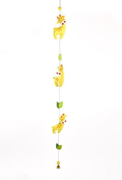 short'n'pietz Langes Mobile mit Giraffen, handgefilzt