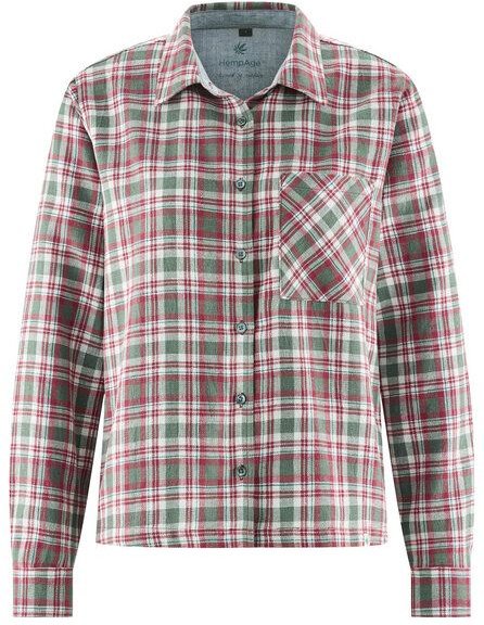 HempAge Karierte Bluse Hanf/Biobaumwolle
