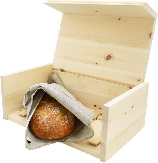 4betterdays Brotkasten aus Zirbel roh in 3 Größen - Handgemacht in Österreich