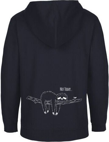 HANDGEDRUCKT Kinder Zip Up Hoody "Not Today"