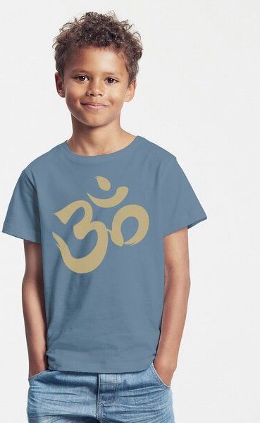 Peaces.bio - handbedruckte Biomode Bio-Kinder T-Shirt Om