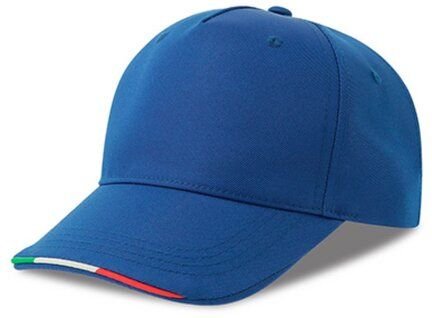 Atlantis Headwear Atlantis Cap Basecap Kappe Cappy kontrastierende Paspeln in Farben der italienischen Flagge