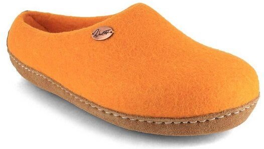 WoolFit Barfuß-Hausschuhe „Footprint“ hand-gefilzt, extra weich & flexibel