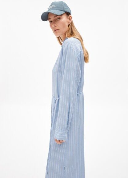 ARMEDANGELS MATHAA LINO STRIPES Damen Webkleid aus Leinen-Mix