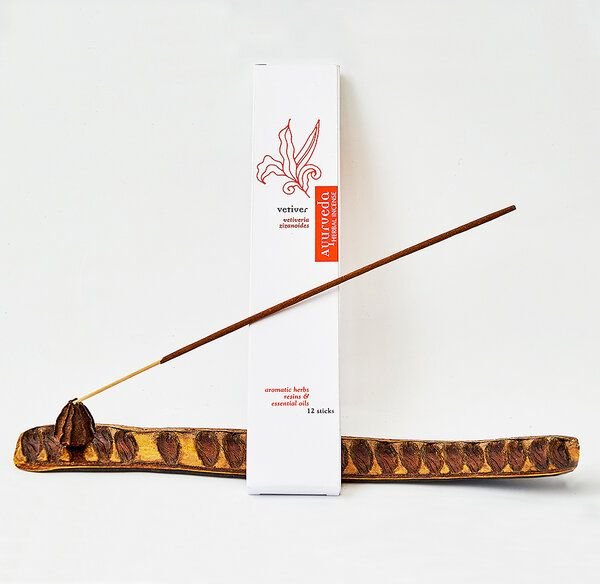 Sundara Set Ayurveda-Räucherstäbchen/-halter aus 100 % natürlichen Zutaten