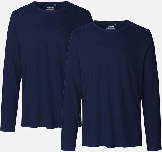 Neutral® Neutral Doppelpack Long Sleeve Shirt Herren - Bio-Baumwolle