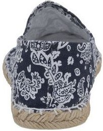 Japanwelt Espadrilles Paisley Muster Espadrilles Classic Canvas Damen und Herren Blau Weiß