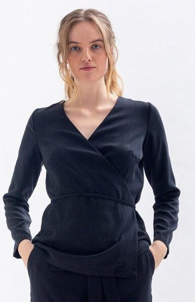 Studio Hertzberg Wickeltop WAAN-JA aus Tencel