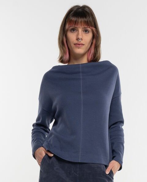 Thumbnail - Alma & Lovis Sweater mit Wasserfall-Ausschnitt aus Organic Cotton | Gentle Cascade